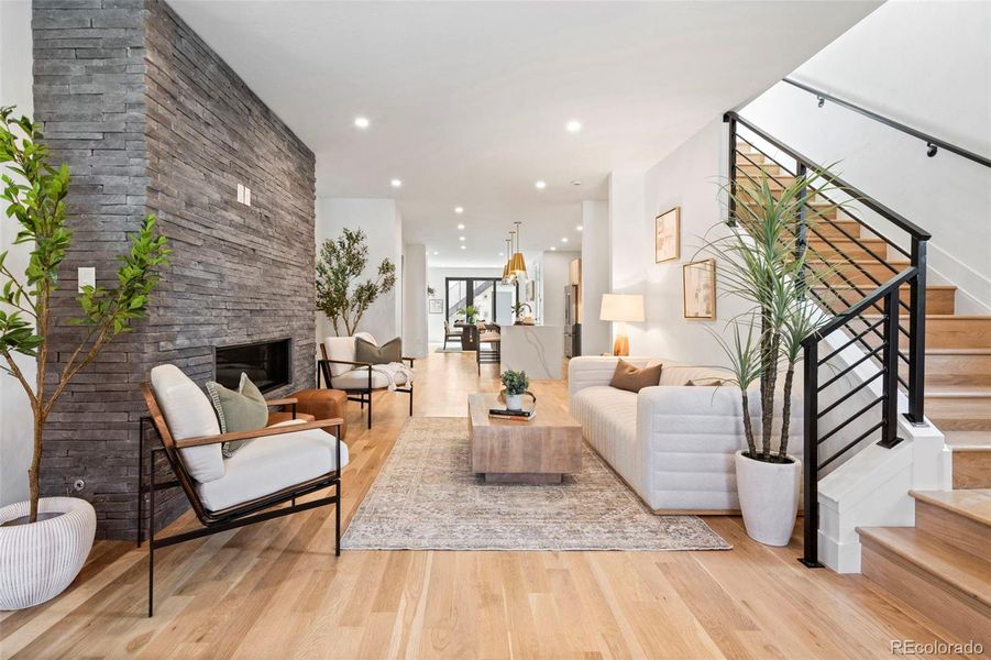 Furnished interior view inside a new home in , Denver (Image 31).