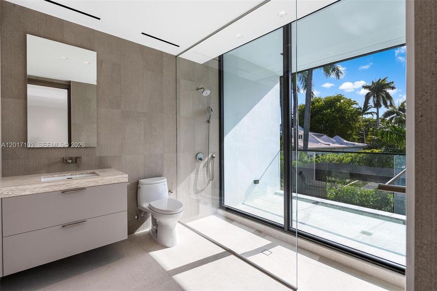 Furnished interior view inside a new home in , Miami Beach (Image 10).