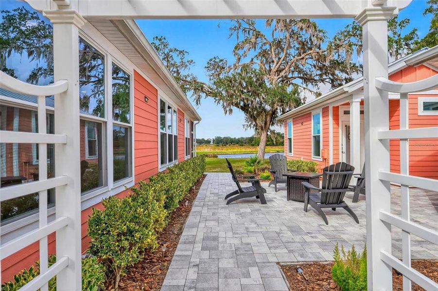 Exterior details and patio area of a home in , Oxford (Image 31).