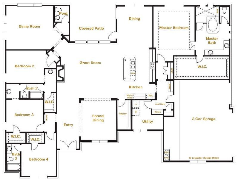 Granshire Floor Plan Layout in Belle Oaks, Bulverde | Sitterle Homes Granshire Floor Plan Layout in Belle Oaks, Bulverde | Sitterle Homes