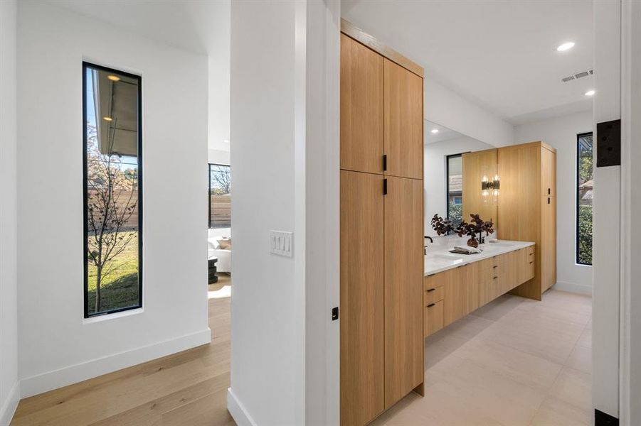 Furnished interior view inside a new home in , Farmers Branch (Image 14). Furnished interior view inside a new home in , Farmers Branch (Image 14).