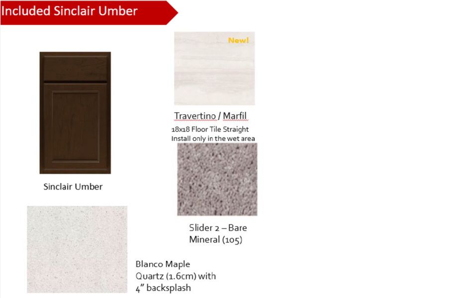 Sample of building materials used in homes in Wells Landing, Jacksonville (Image 27).