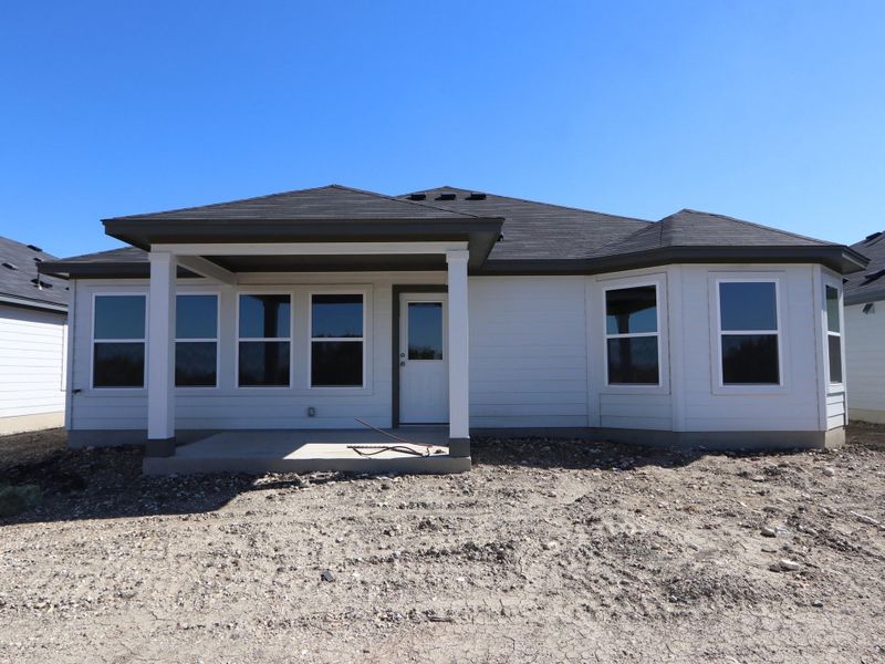 Exterior details and patio area of a home in Marble Creek Crossing, Austin (Image 10). Exterior details and patio area of a home in Marble Creek Crossing, Austin (Image 10).
