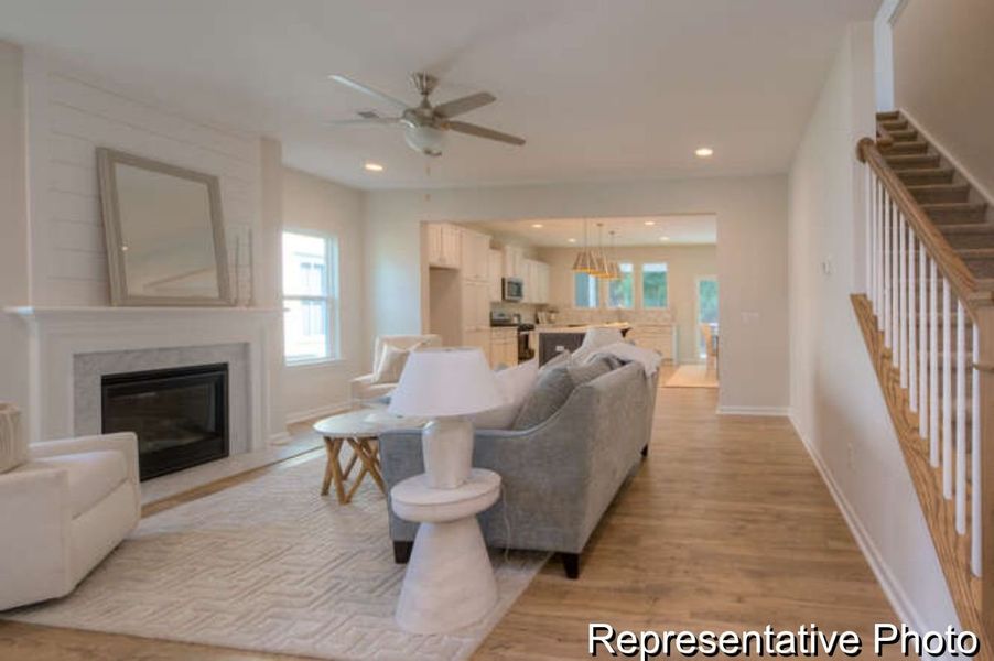 Furnished interior view inside a new home in Copper Ridge at Flowers Plantation, Clayton (Image 11).