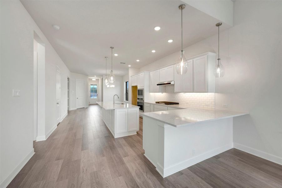 Furnished interior view inside a new home in Sienna - Grove Collection, Missouri City (Image 7).