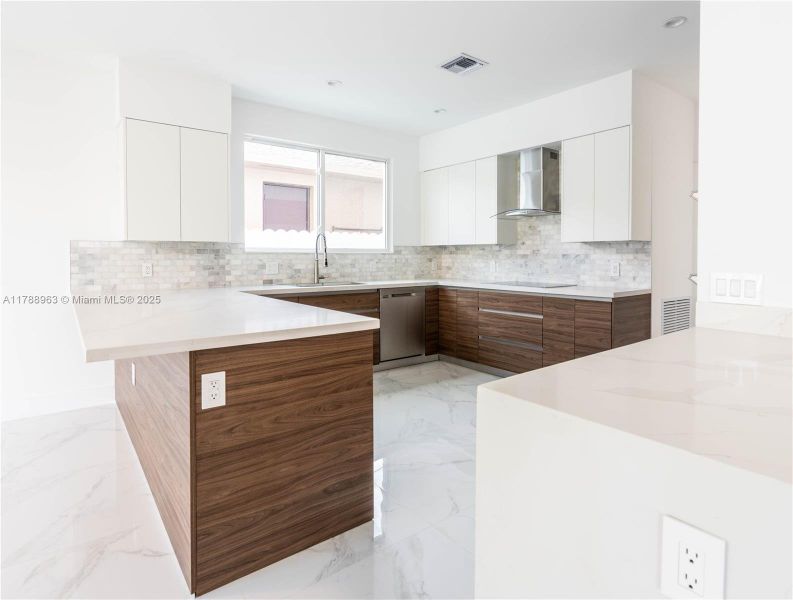 Furnished interior view inside a new home in , Miami (Image 10).