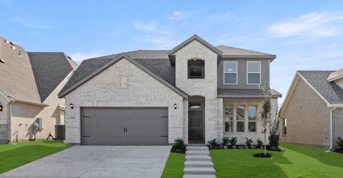 Representative exterior photo of a completed home built from the Raleigh by Impression Homes in Northspur, Terrell, TX (Image 7).