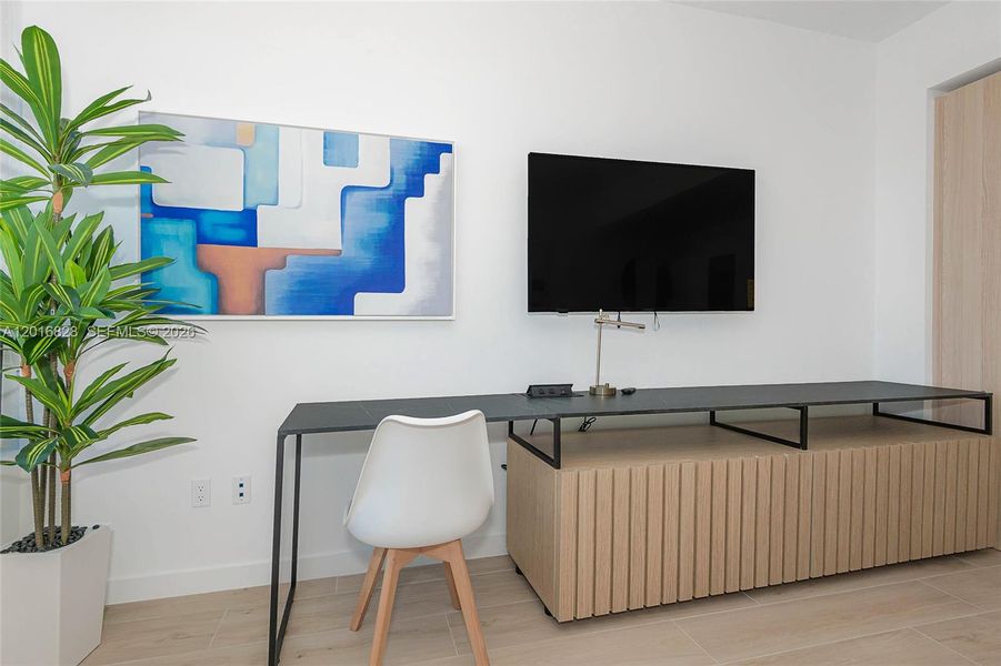 Furnished interior view inside a new home in , Miami (Image 15). Furnished interior view inside a new home in , Miami (Image 15).