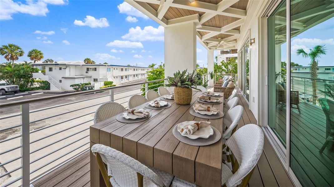 Exterior details and patio area of a home in , Sarasota (Image 26).