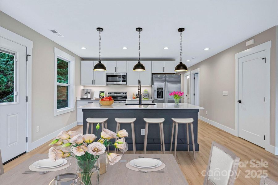 Furnished interior view inside a new home in , Asheville (Image 13).