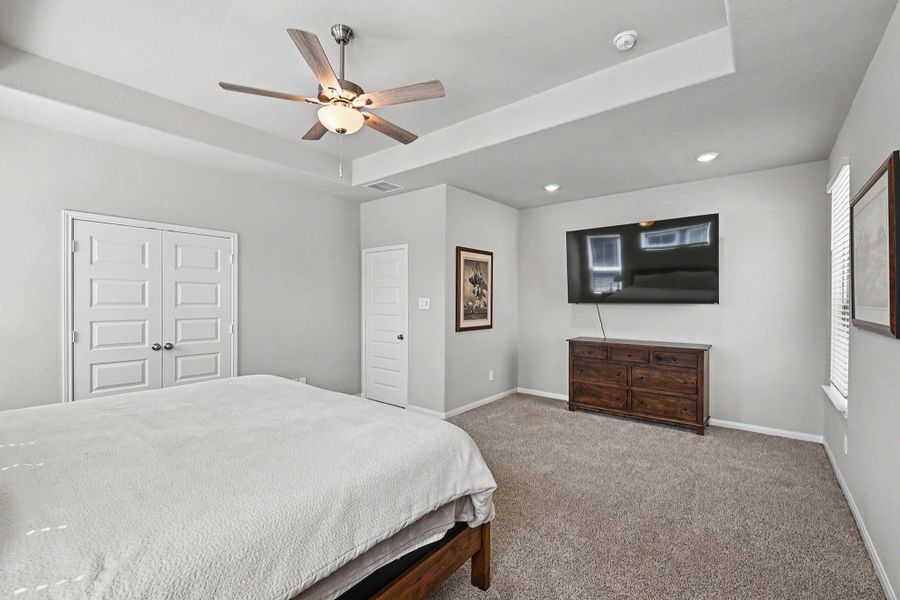 The primary bedroom provides a peaceful retreat with plenty of room to unwind. The primary bedroom provides a peaceful retreat with plenty of room to unwind.