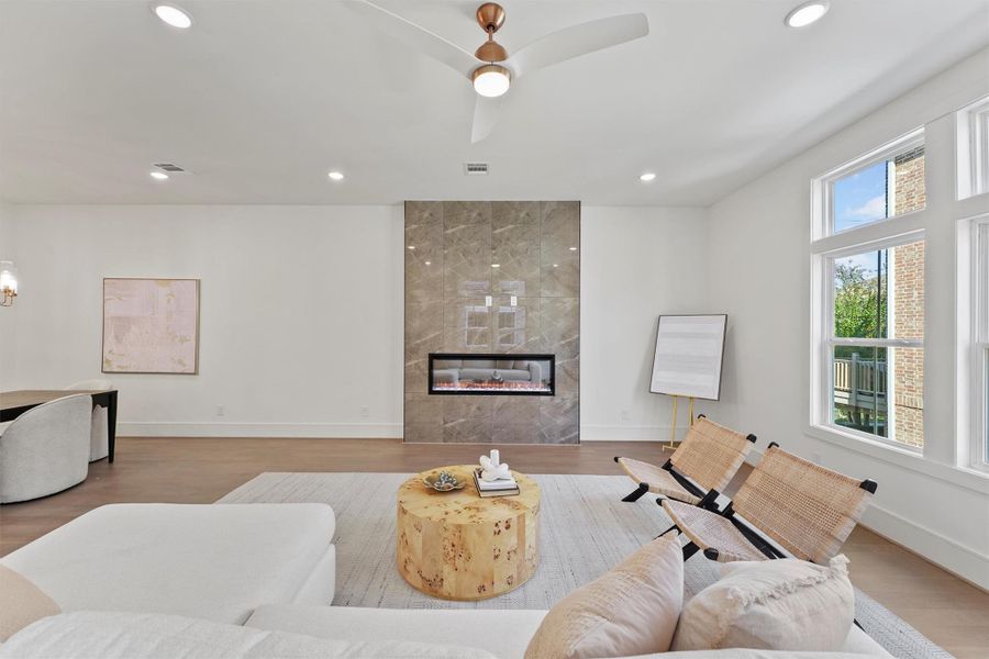 Furnished interior view inside a new home in , Houston (Image 16).