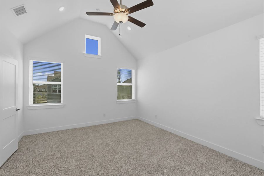 Representative unfurnished interior of a home built from the Chantilly 2 by Chesmar Homes in Sienna Chateau, Missouri City (Image 34).