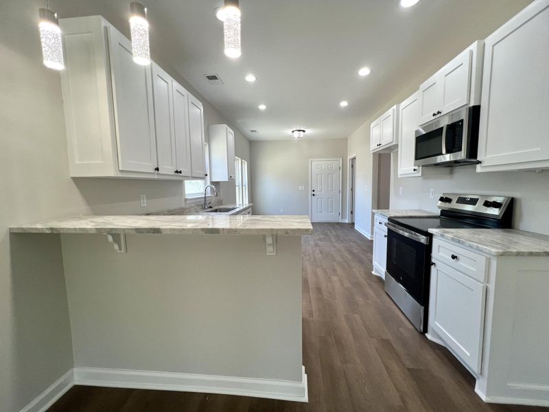 Furnished interior view inside a new home in , McClellanville (Image 3).