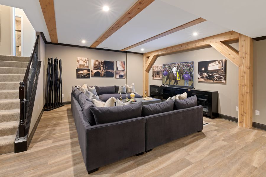 Representative furnished interior of a home built from the Paxton by Fischer Homes in Veranda Manor, Canton (Image 15).