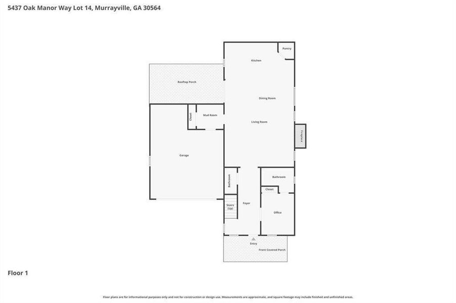 2D floor plan layout of this home in , Murrayville, GA (Image 7).