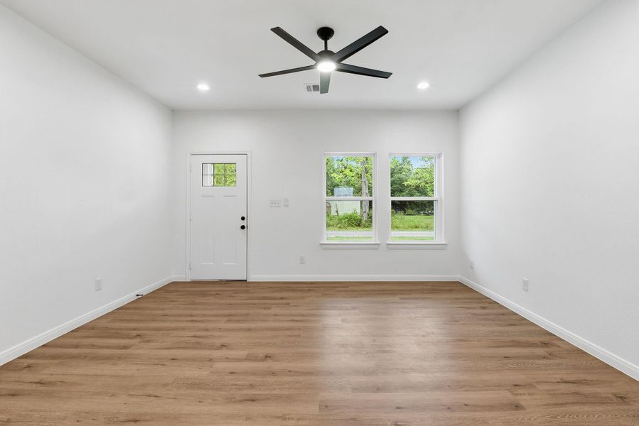 Luxury vinyl flooring throughout