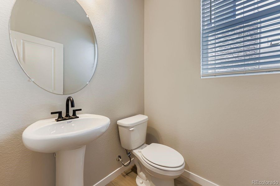 half bath on main level half bath on main level