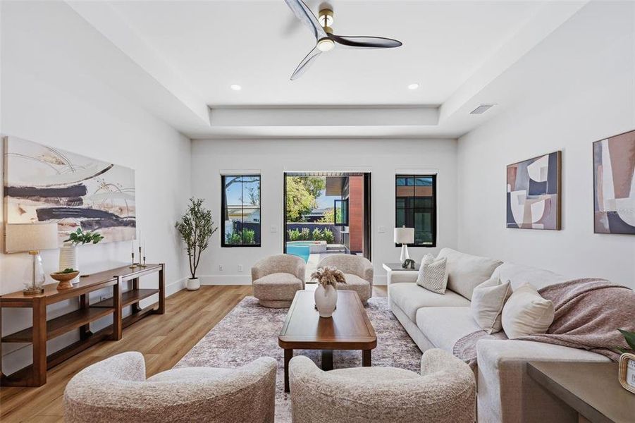 Furnished interior view inside a new home in , Tampa (Image 8).