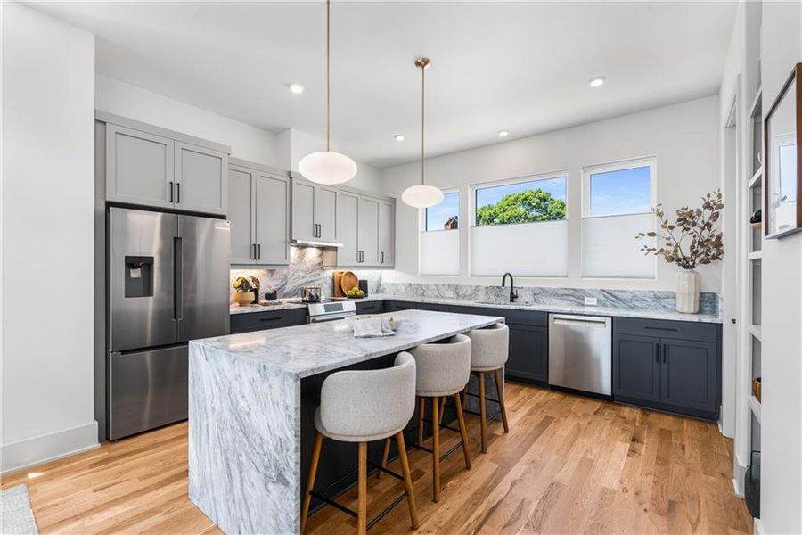 Furnished interior view inside a new home in , Atlanta (Image 9).