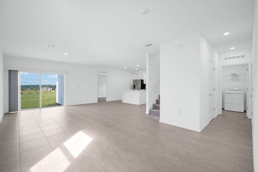 Representative unfurnished interior of a home built from the Sherwood by Taylor Morrison in Palm Wind, Hudson (Image 38). Representative unfurnished interior of a home built from the Sherwood by Taylor Morrison in Palm Wind, Hudson (Image 38).