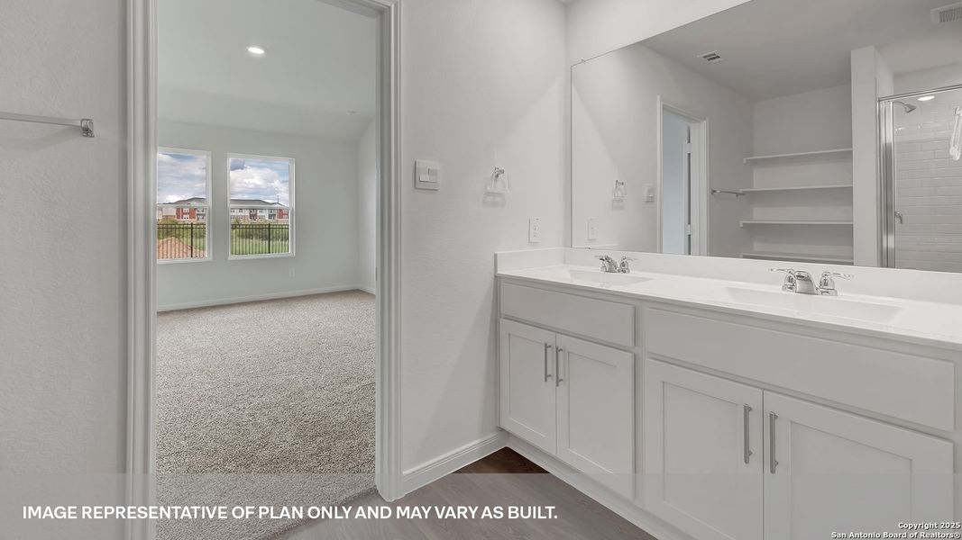 Furnished interior view inside a new home in Trace, San Marcos (Image 13).