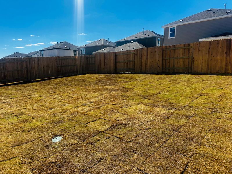 Exterior details and patio area of a home in Patterson Ranch, Georgetown (Image 23). Exterior details and patio area of a home in Patterson Ranch, Georgetown (Image 23).