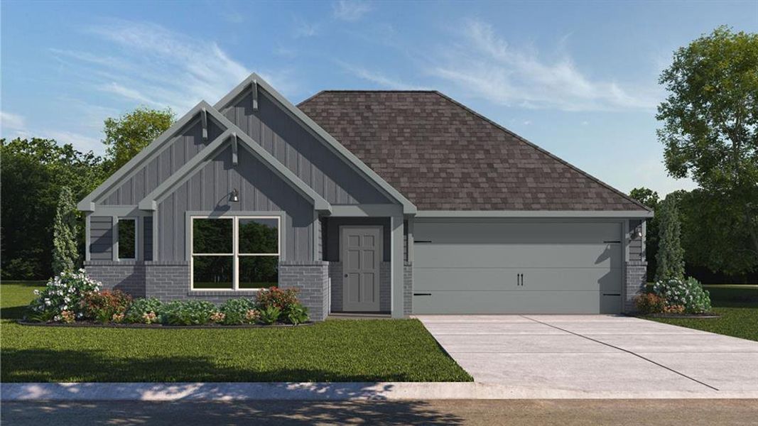 Front exterior of a new home in Park Meadows, Lorena, TX, highlighting curb appeal (Image 1). Front exterior of a new home in Park Meadows, Lorena, TX, highlighting curb appeal (Image 1).