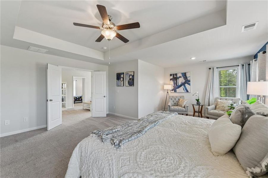Furnished interior view inside a new home in The Hills at Cedar Creek, Winder (Image 19).