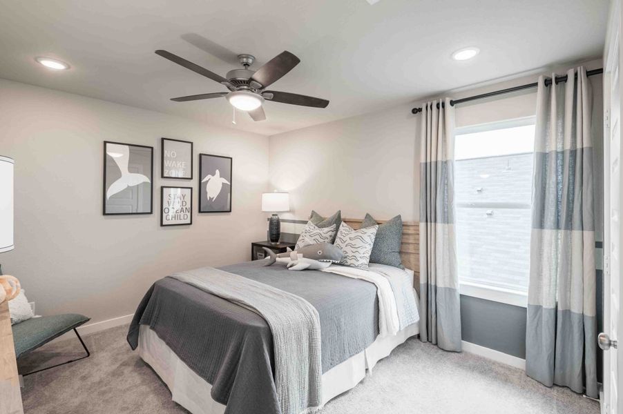 Furnished interior view inside a new home in The Ridge at Mason Woods, Cypress (Image 22). Furnished interior view inside a new home in The Ridge at Mason Woods, Cypress (Image 22).