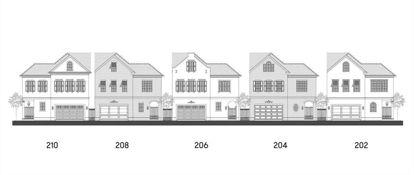 Street Scene of "The Courtyard" plan on Sutton Row