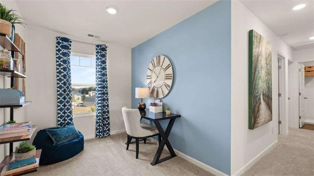 Furnished interior view inside a new home in Poplar Preserve, Newnan (Image 17).