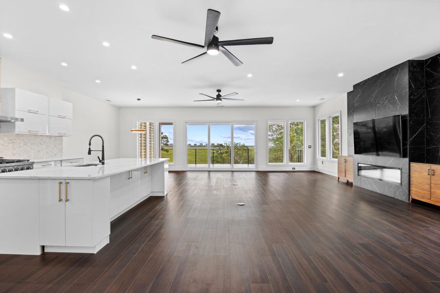 Furnished interior view inside a new home in , Pawleys Island (Image 8).
