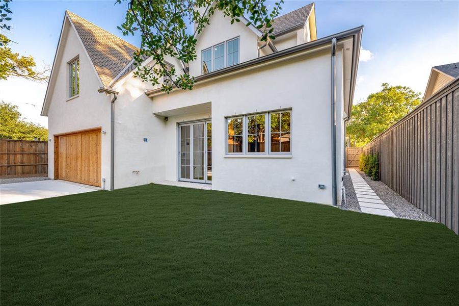Exterior details and patio area of a home in , University Park (Image 3). Exterior details and patio area of a home in , University Park (Image 3).