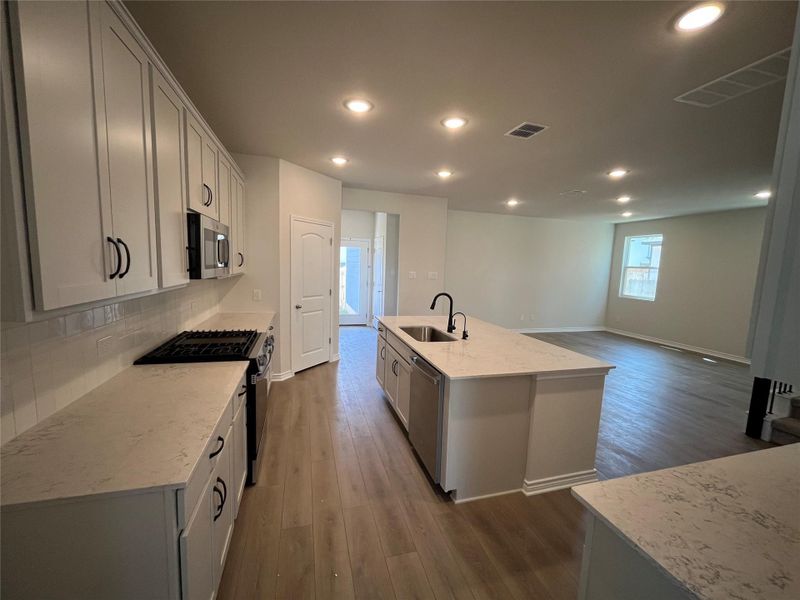 Furnished interior view inside a new home in Lariat, Liberty Hill (Image 9).