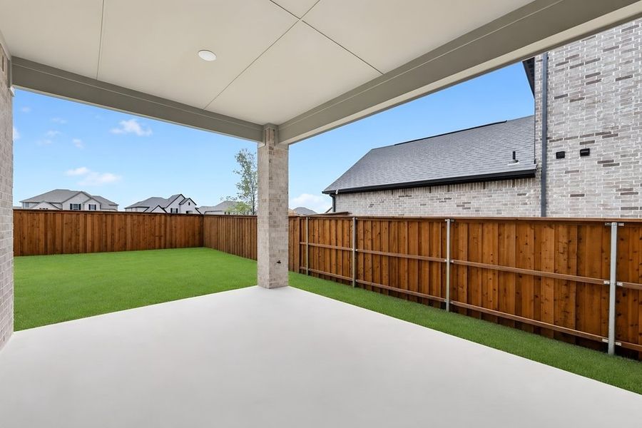 Exterior details and patio area of a home in Highland Lakes, McKinney (Image 2). Exterior details and patio area of a home in Highland Lakes, McKinney (Image 2).