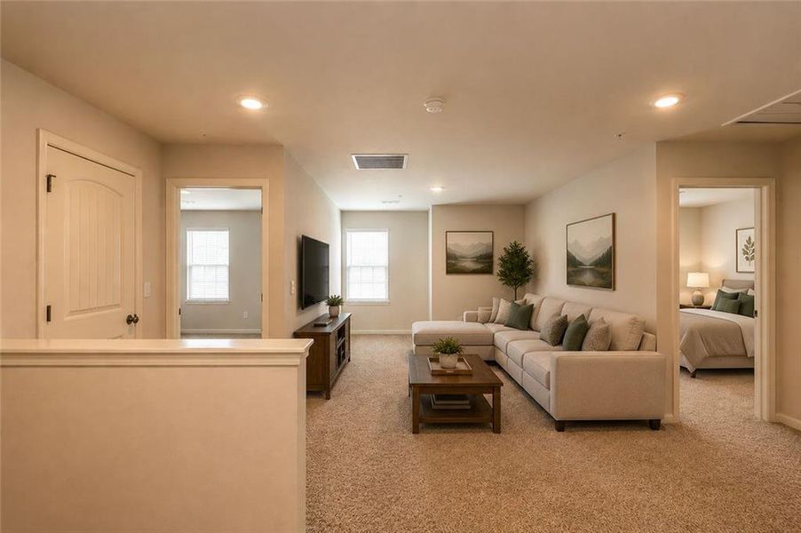 Furnished interior view inside a new home in Oakhurst Glen, Fairburn (Image 4). Furnished interior view inside a new home in Oakhurst Glen, Fairburn (Image 4).