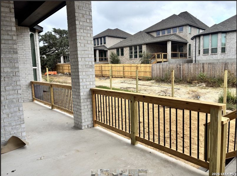 Exterior details and patio area of a home in The Ranches at Creekside, Boerne (Image 3).