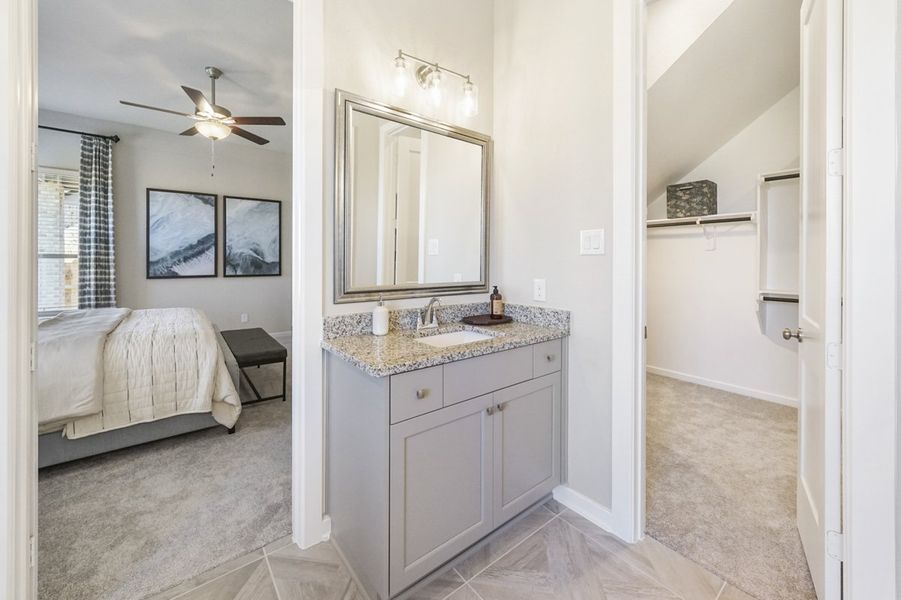 Furnished interior view inside a new home in Wood Leaf Reserve, Tomball (Image 35).