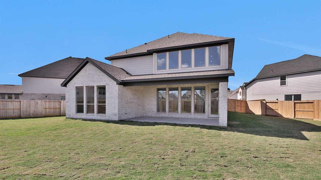 Exterior details and patio area of a home in Candela South 50', Richmond (Image 4). Exterior details and patio area of a home in Candela South 50', Richmond (Image 4).