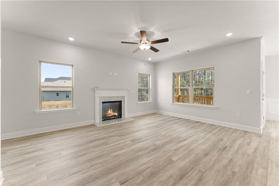 Spacious, unfurnished interior of a new home in Magnolia Villas, Cornelia (Image 48).