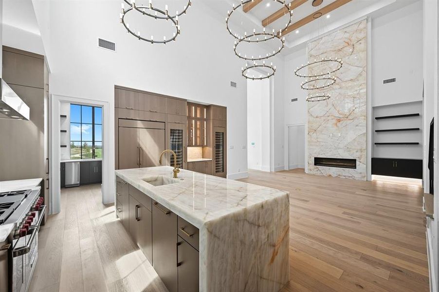 Furnished interior view inside a new home in Fields, Frisco (Image 10). Furnished interior view inside a new home in Fields, Frisco (Image 10).