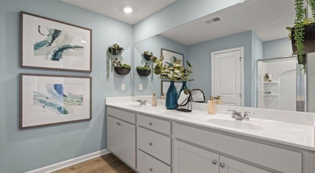 Furnished interior view inside a new home in Towns at Ivy Creek, Buford (Image 15).