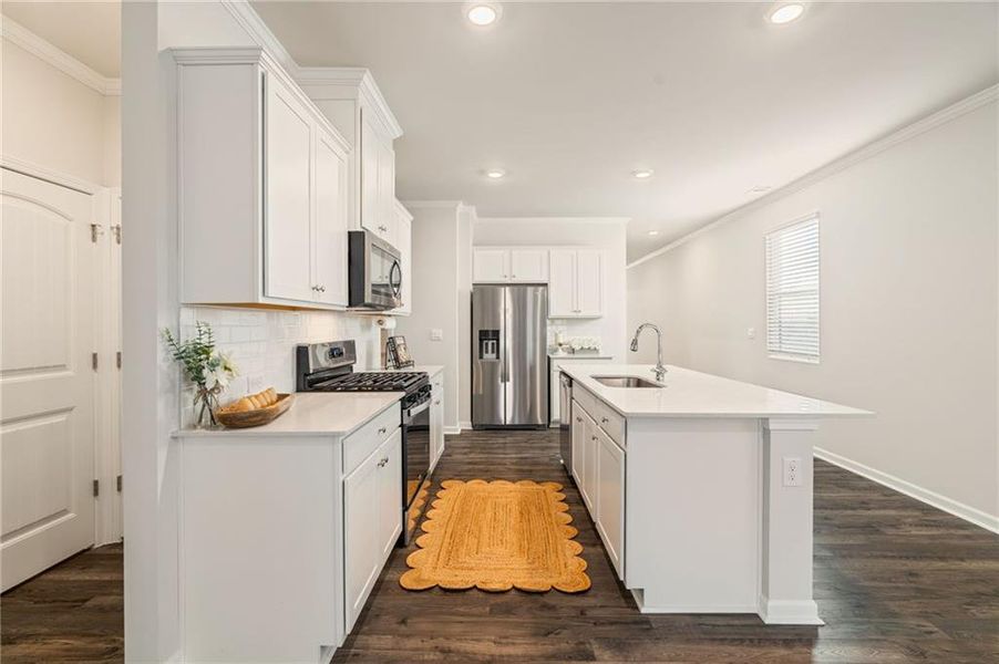 Furnished interior view inside a new home in , Acworth (Image 11).