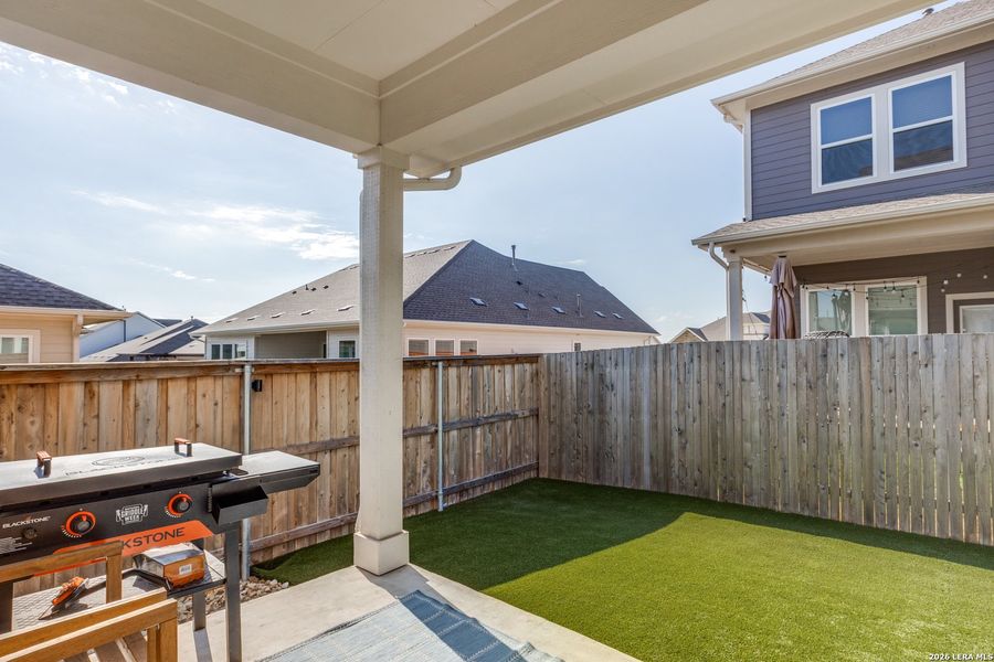 Exterior details and patio area of a home in Sunfield, Buda (Image 4). Exterior details and patio area of a home in Sunfield, Buda (Image 4).