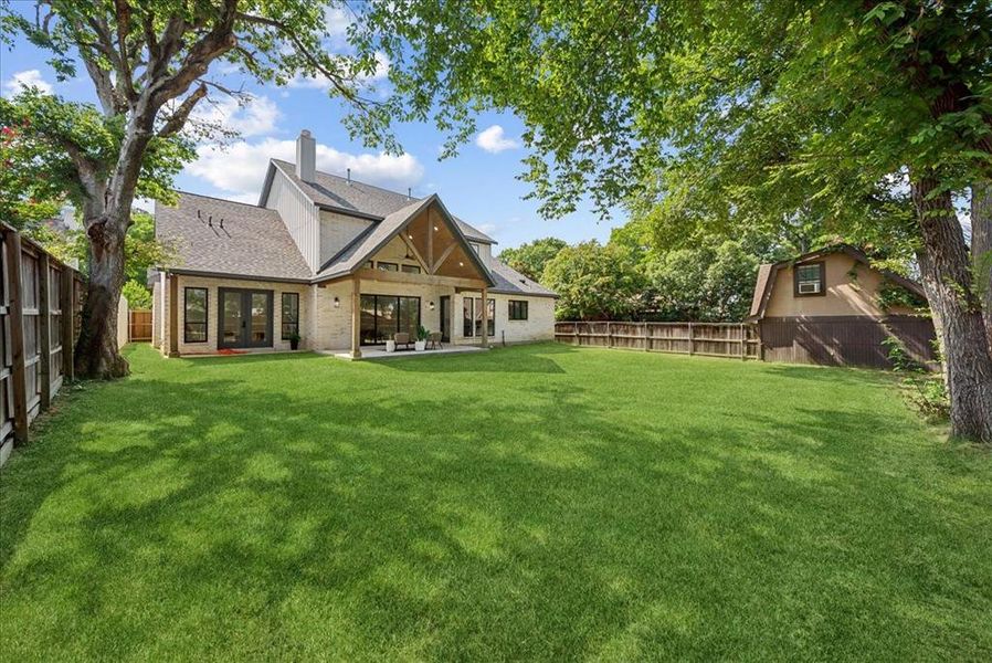 View of yard featuring a patio