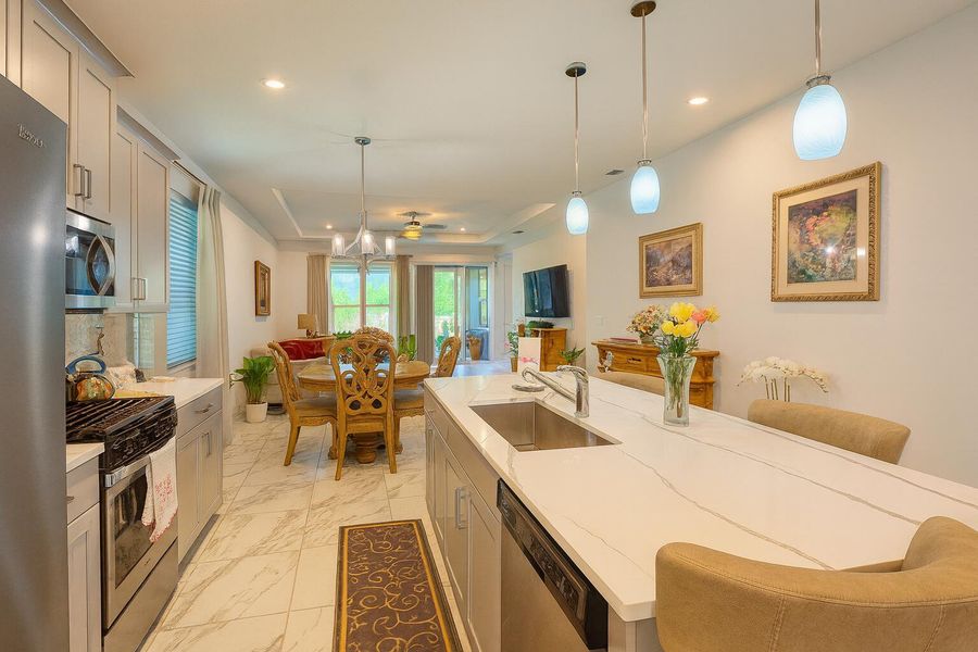 Furnished interior view inside a new home in Tradition - Kenley, Port St. Lucie (Image 13). Furnished interior view inside a new home in Tradition - Kenley, Port St. Lucie (Image 13).