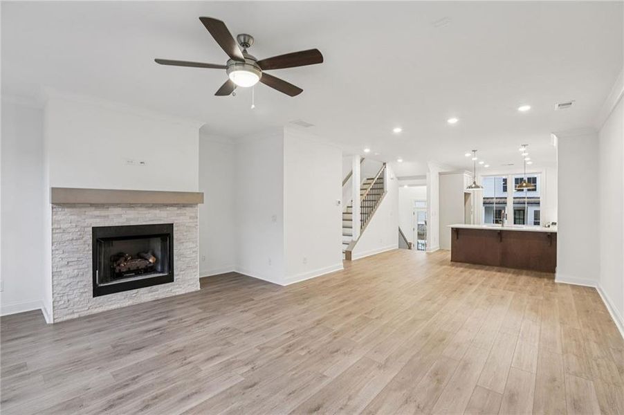 Spacious, unfurnished interior of a new home in Evanshire Townhomes, Duluth (Image 28).