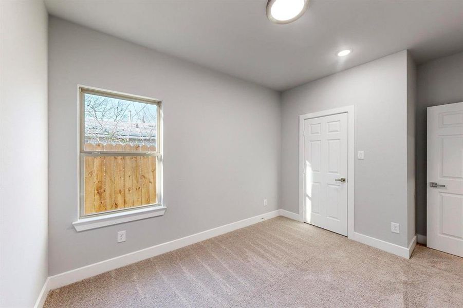 View of carpeted empty room