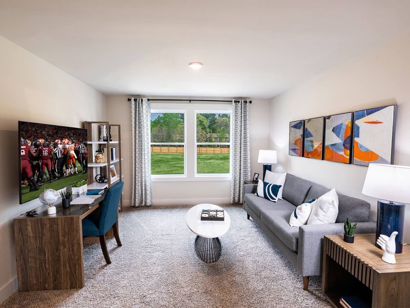 Furnished interior view inside a new home in Chatham Forest, Duncan (Image 8). Furnished interior view inside a new home in Chatham Forest, Duncan (Image 8).